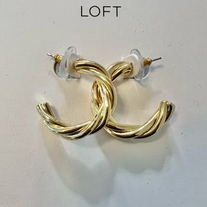 Loft Swirl Hoop Earrings